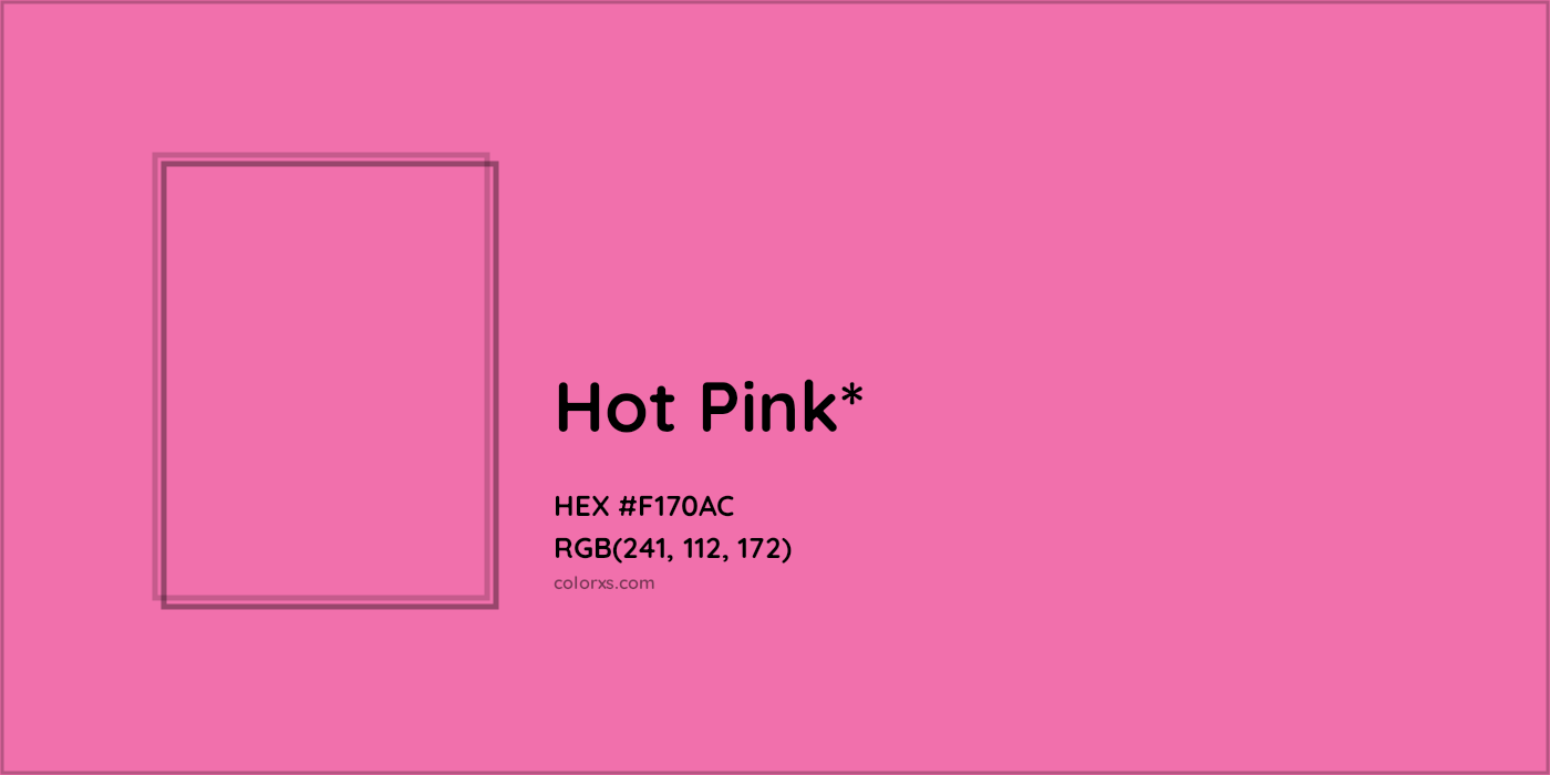 HEX #F170AC Color Name, Color Code, Palettes, Similar Paints, Images