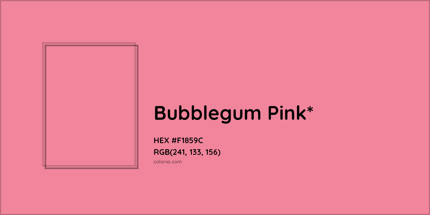HEX #F1859C Color Name, Color Code, Palettes, Similar Paints, Images