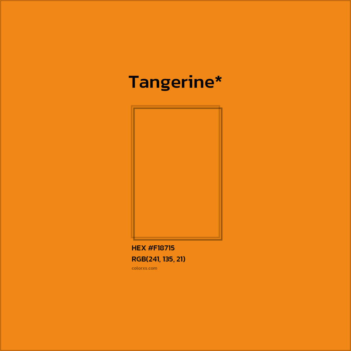 HEX #F18715 Color Name, Color Code, Palettes, Similar Paints, Images