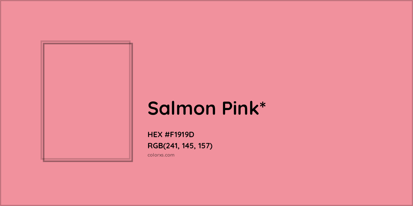 HEX #F1919D Color Name, Color Code, Palettes, Similar Paints, Images