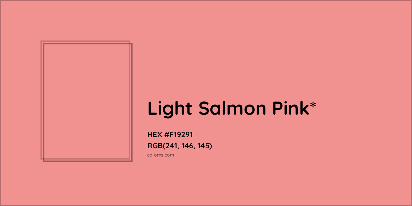 HEX #F19291 Color Name, Color Code, Palettes, Similar Paints, Images