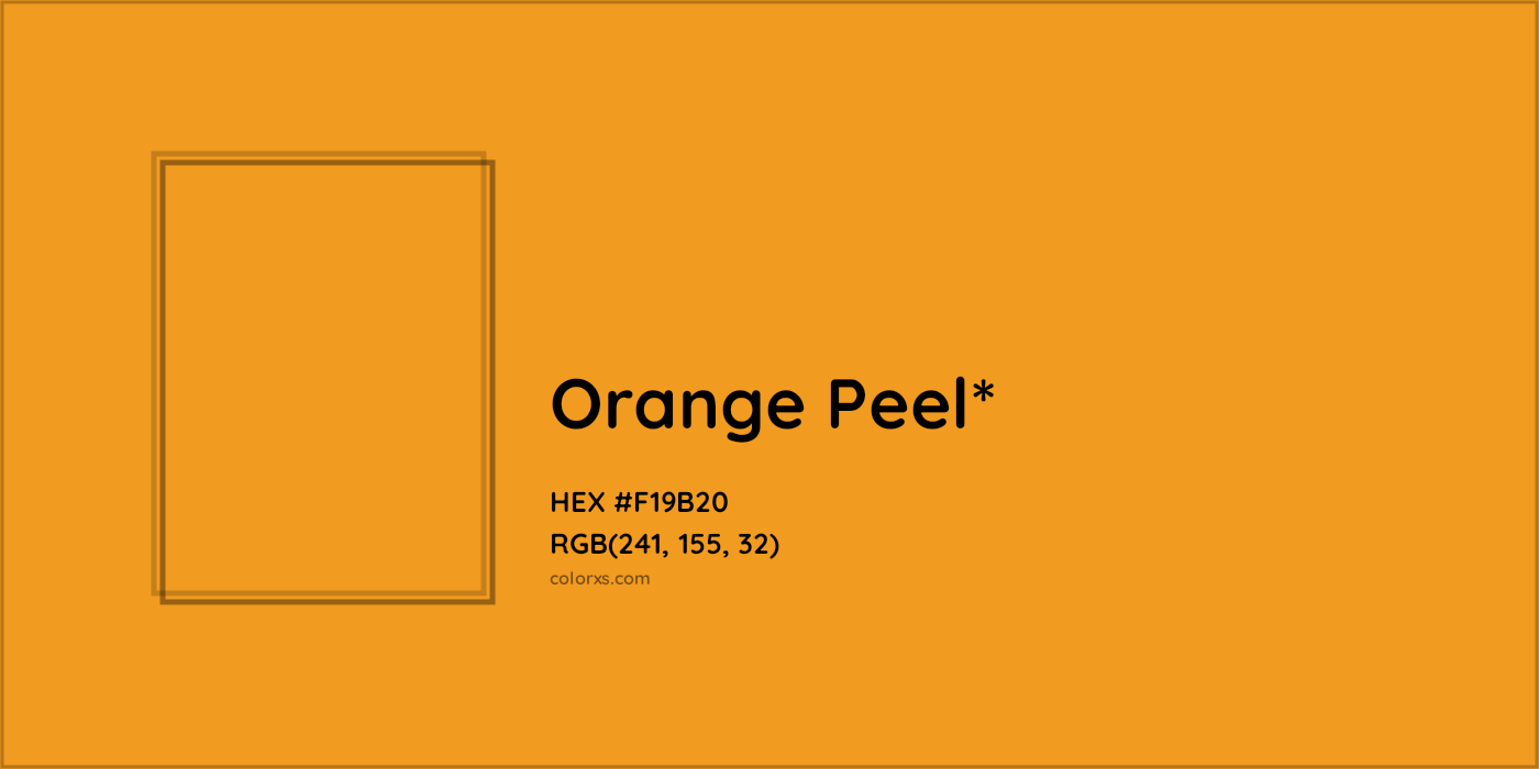 HEX #F19B20 Color Name, Color Code, Palettes, Similar Paints, Images