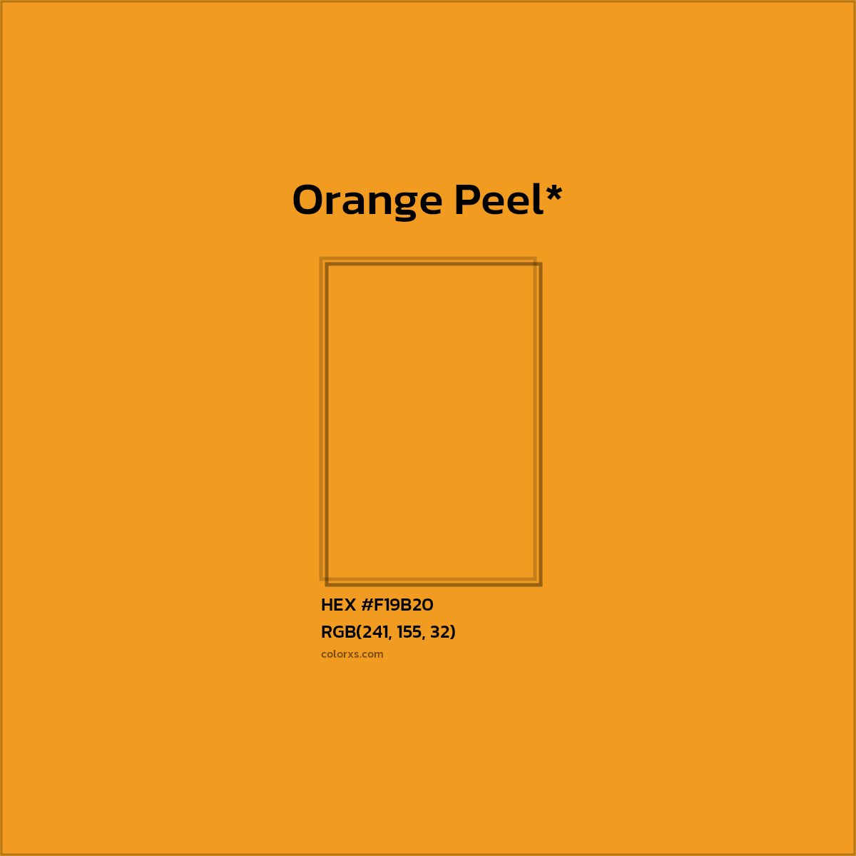 HEX #F19B20 Color Name, Color Code, Palettes, Similar Paints, Images