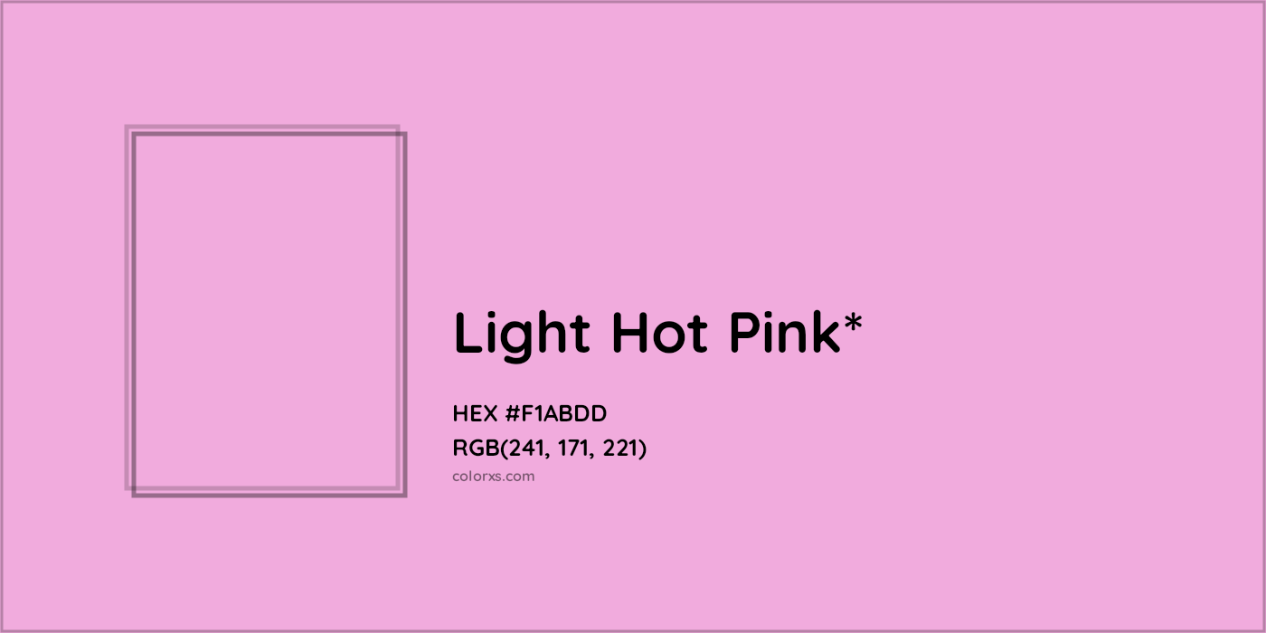 HEX #F1ABDD Color Name, Color Code, Palettes, Similar Paints, Images