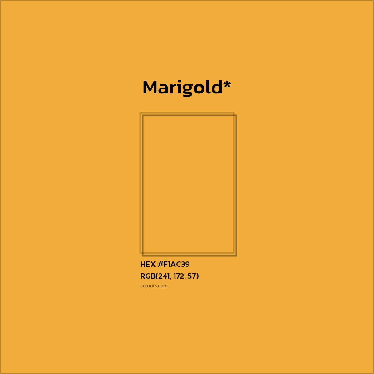 HEX #F1AC39 Color Name, Color Code, Palettes, Similar Paints, Images