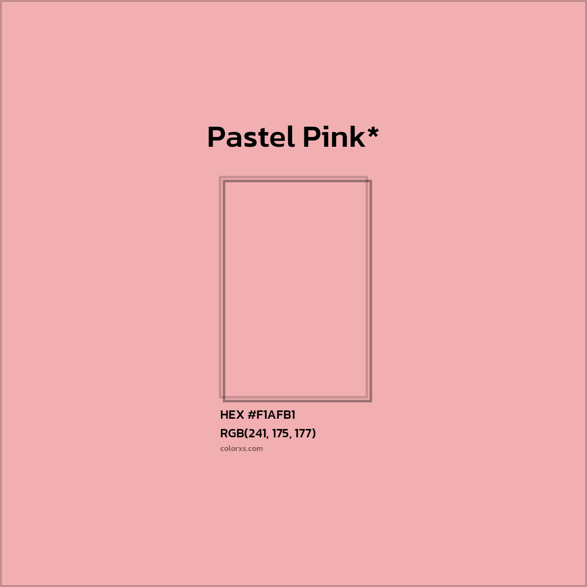 HEX #F1AFB1 Color Name, Color Code, Palettes, Similar Paints, Images