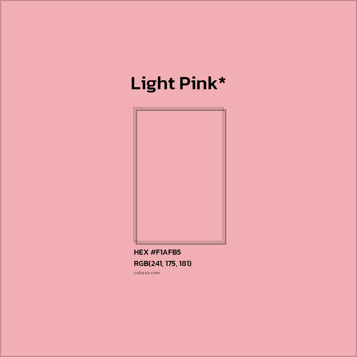 HEX #F1AFB5 Color Name, Color Code, Palettes, Similar Paints, Images