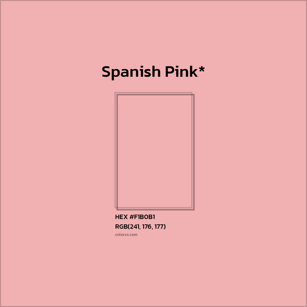 HEX #F1B0B1 Color Name, Color Code, Palettes, Similar Paints, Images