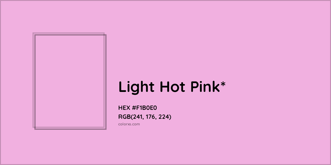 HEX #F1B0E0 Color Name, Color Code, Palettes, Similar Paints, Images