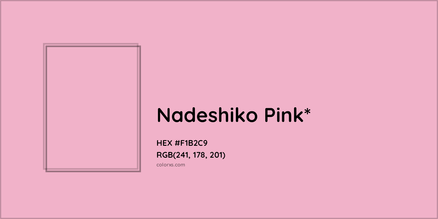 HEX #F1B2C9 Color Name, Color Code, Palettes, Similar Paints, Images
