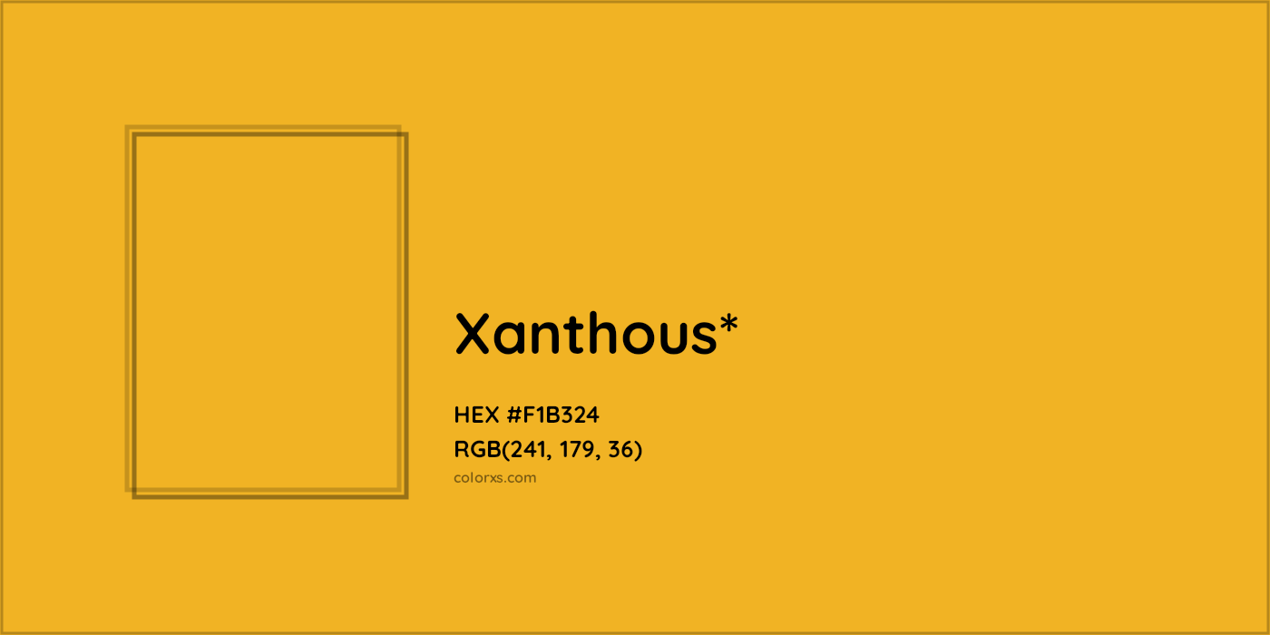 HEX #F1B324 Color Name, Color Code, Palettes, Similar Paints, Images