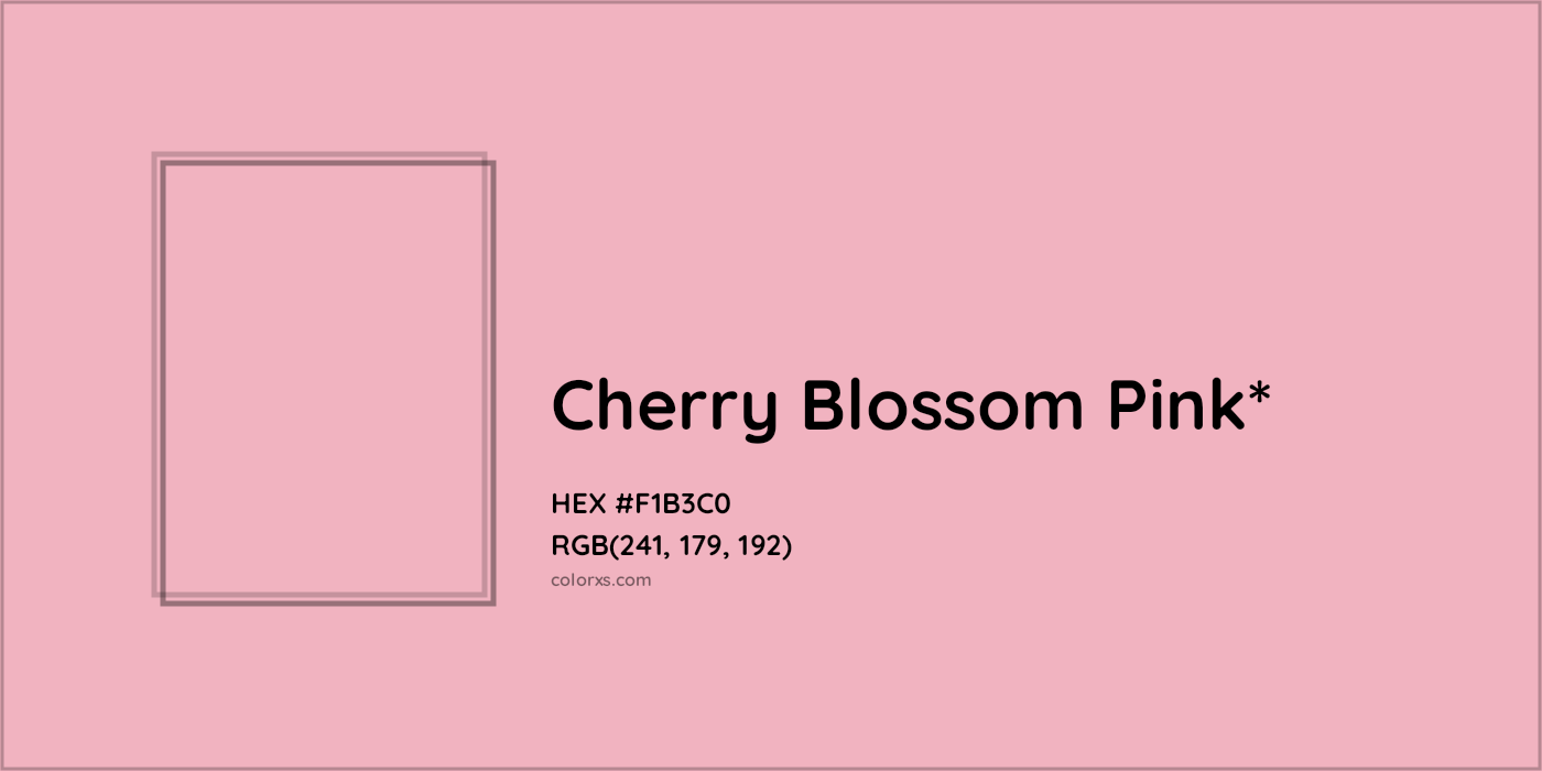 HEX #F1B3C0 Color Name, Color Code, Palettes, Similar Paints, Images