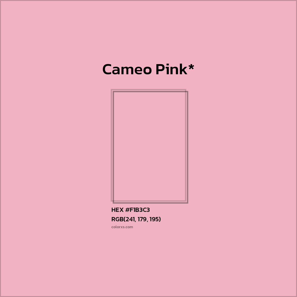 HEX #F1B3C3 Color Name, Color Code, Palettes, Similar Paints, Images