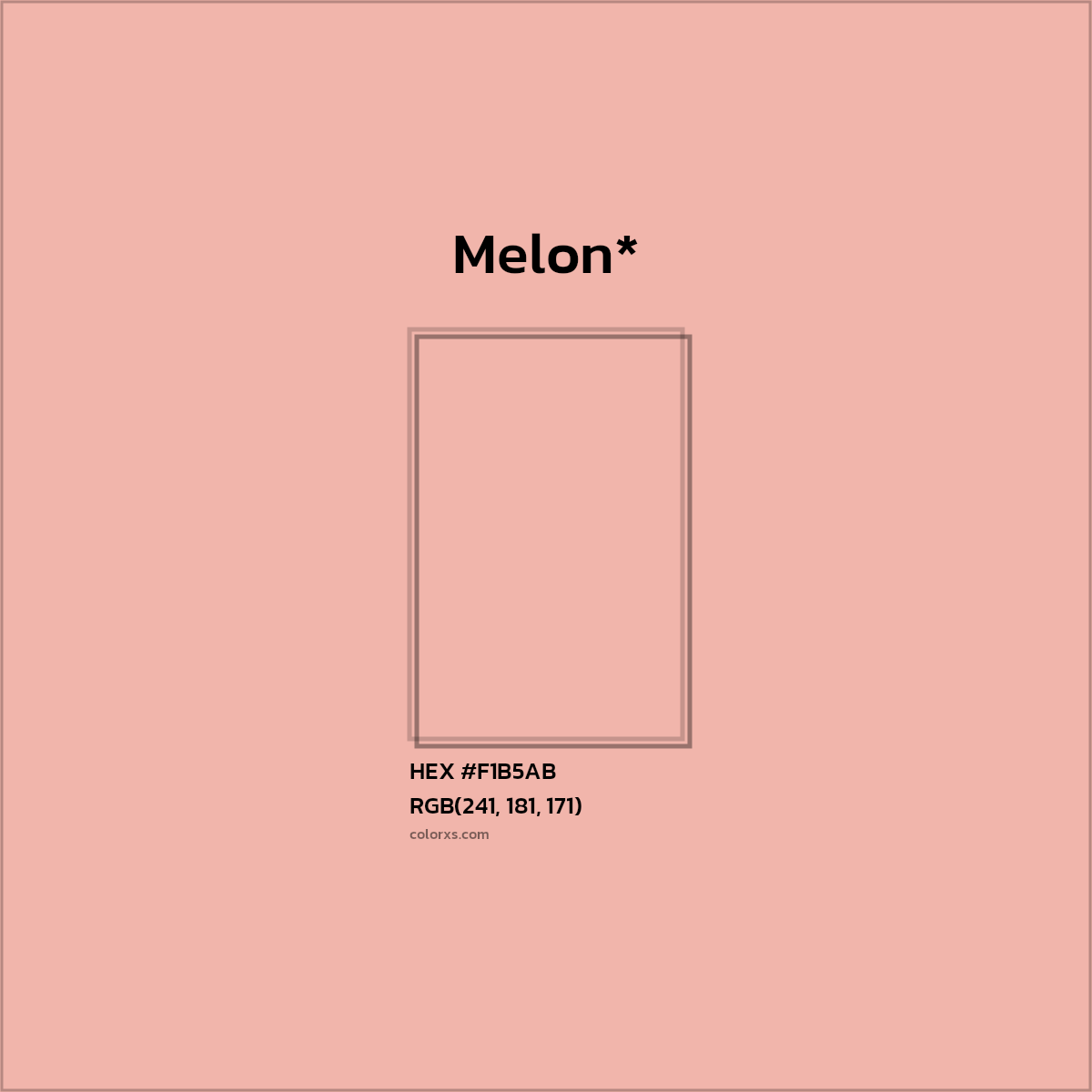 HEX #F1B5AB Color Name, Color Code, Palettes, Similar Paints, Images