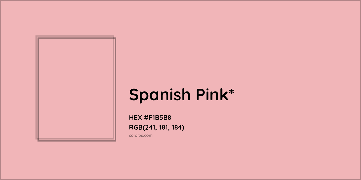 HEX #F1B5B8 Color Name, Color Code, Palettes, Similar Paints, Images