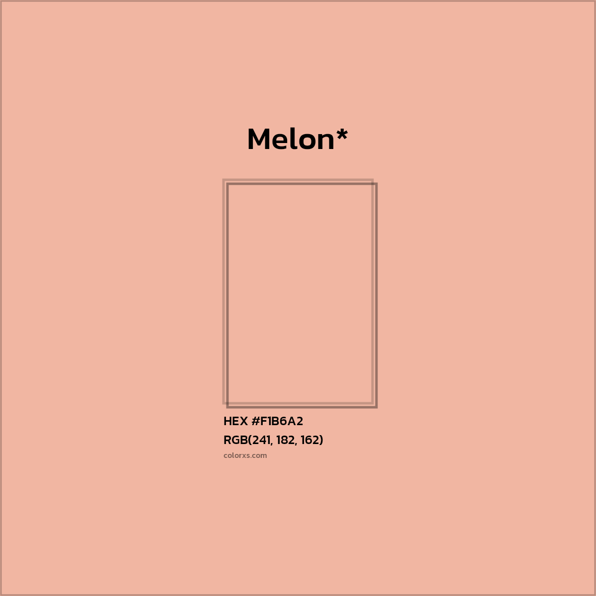 HEX #F1B6A2 Color Name, Color Code, Palettes, Similar Paints, Images