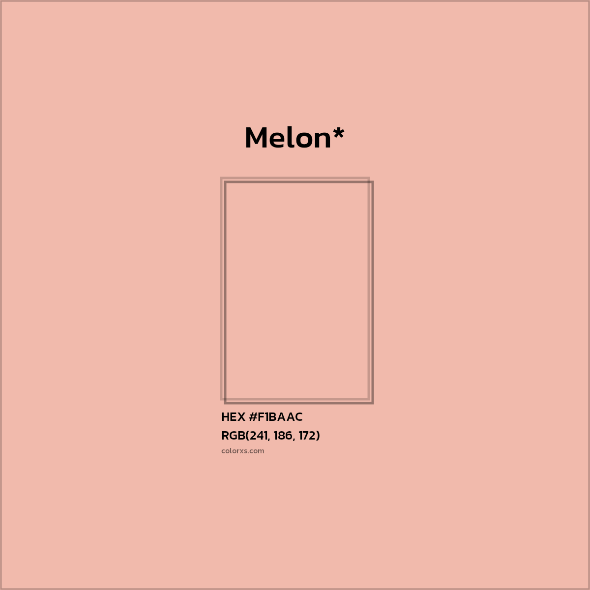 HEX #F1BAAC Color Name, Color Code, Palettes, Similar Paints, Images