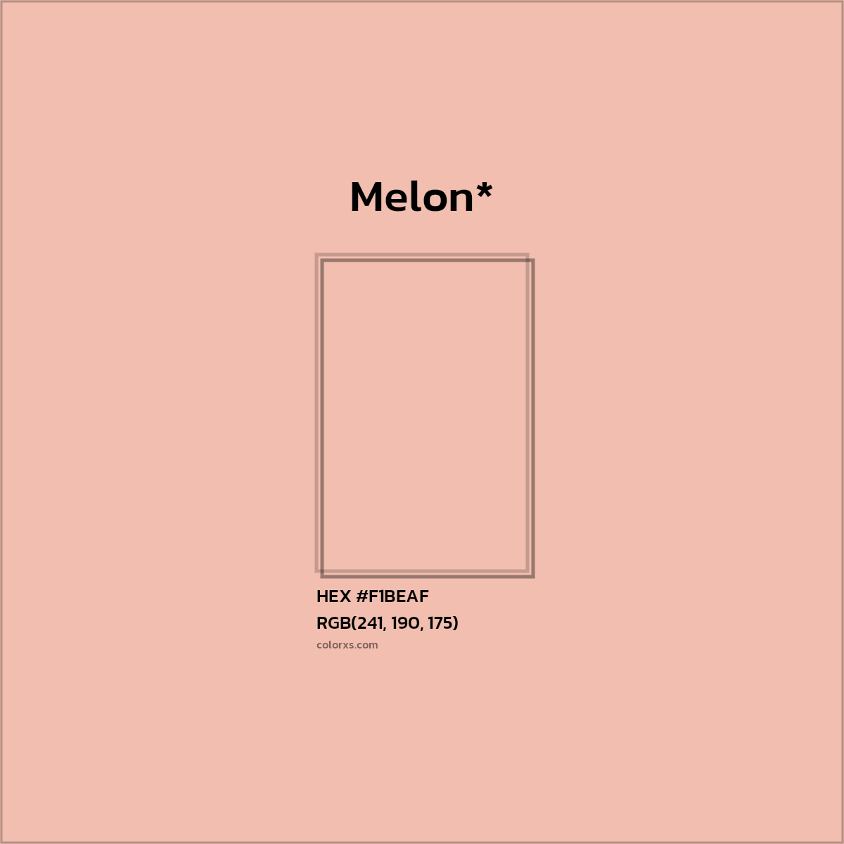 HEX #F1BEAF Color Name, Color Code, Palettes, Similar Paints, Images