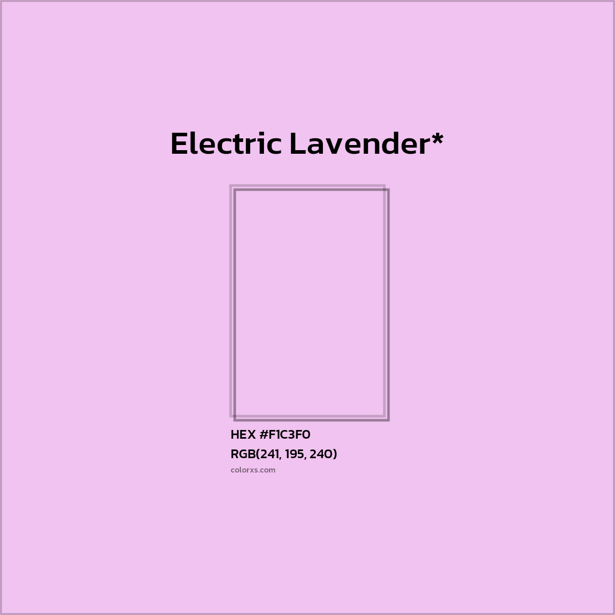 HEX #F1C3F0 Color Name, Color Code, Palettes, Similar Paints, Images