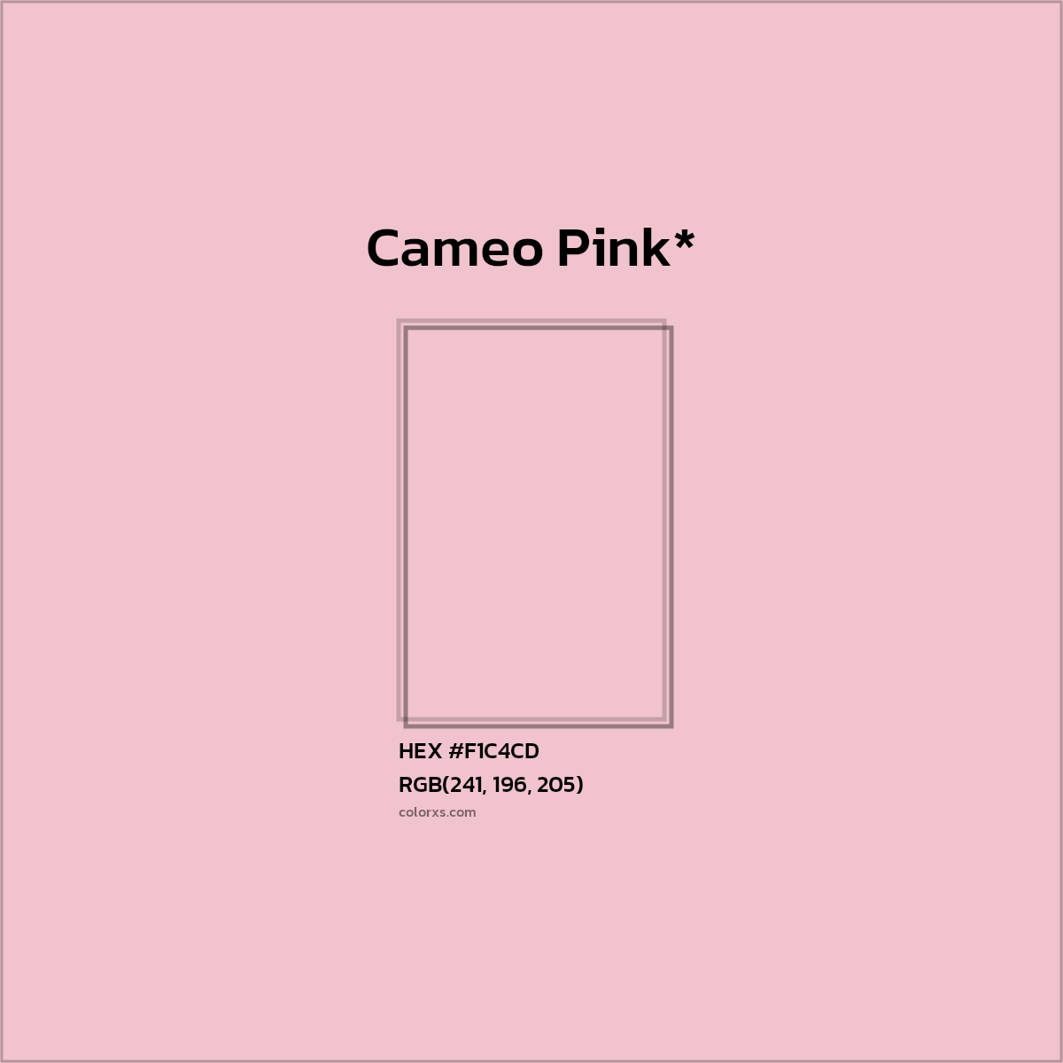 HEX #F1C4CD Color Name, Color Code, Palettes, Similar Paints, Images