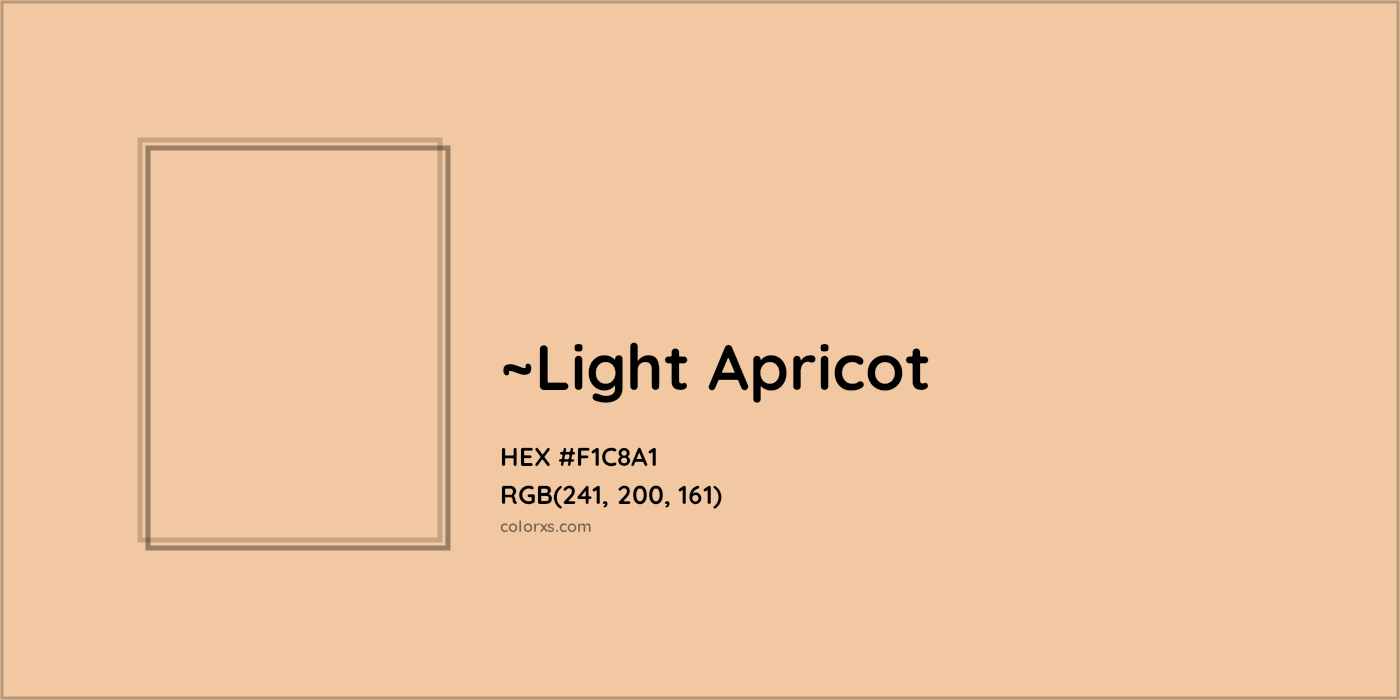 HEX #F1C8A1 Color Name, Color Code, Palettes, Similar Paints, Images