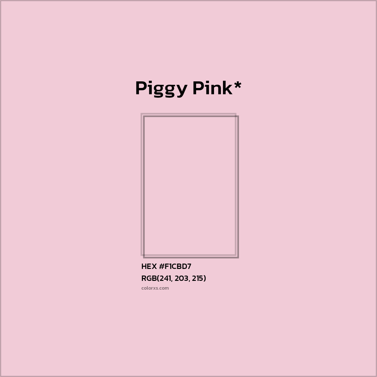 HEX #F1CBD7 Color Name, Color Code, Palettes, Similar Paints, Images