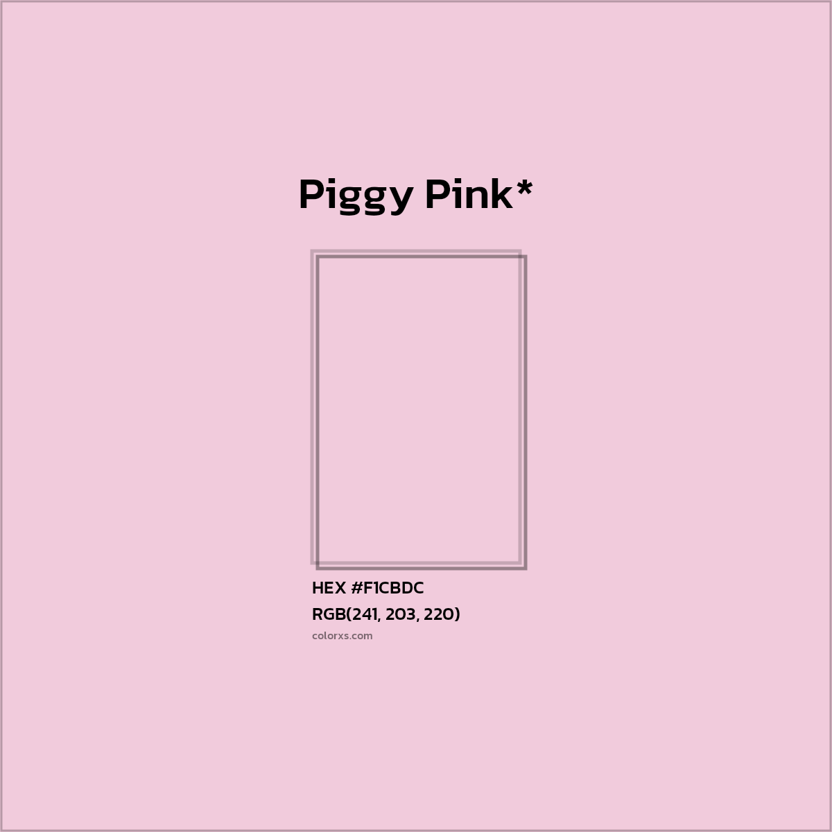 HEX #F1CBDC Color Name, Color Code, Palettes, Similar Paints, Images