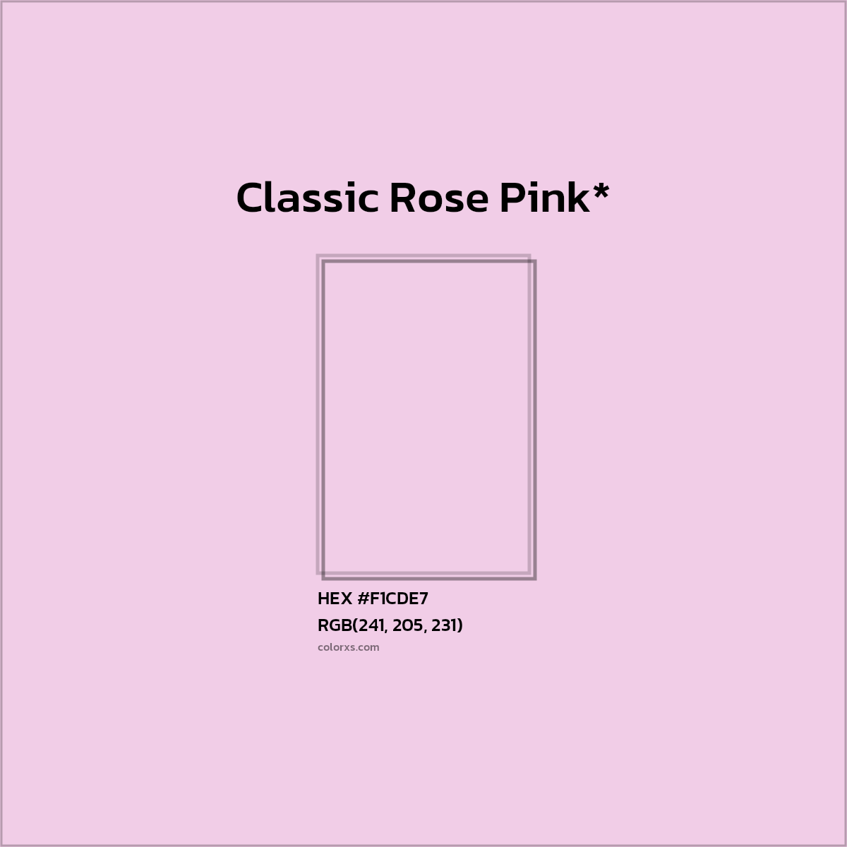 HEX #F1CDE7 Color Name, Color Code, Palettes, Similar Paints, Images
