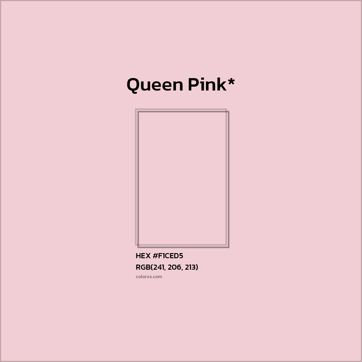 HEX #F1CED5 Color Name, Color Code, Palettes, Similar Paints, Images
