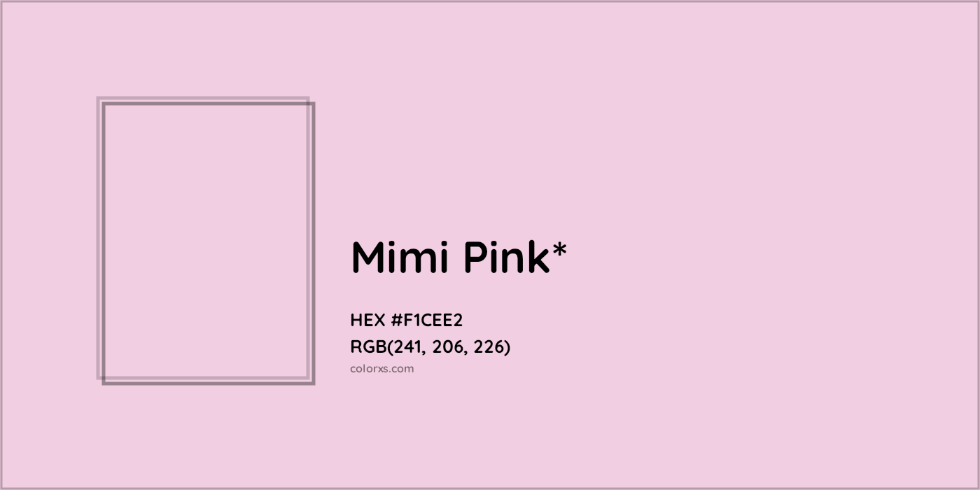 HEX #F1CEE2 Color Name, Color Code, Palettes, Similar Paints, Images