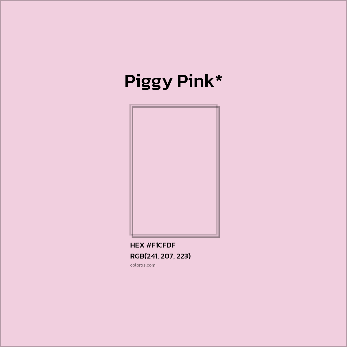 HEX #F1CFDF Color Name, Color Code, Palettes, Similar Paints, Images