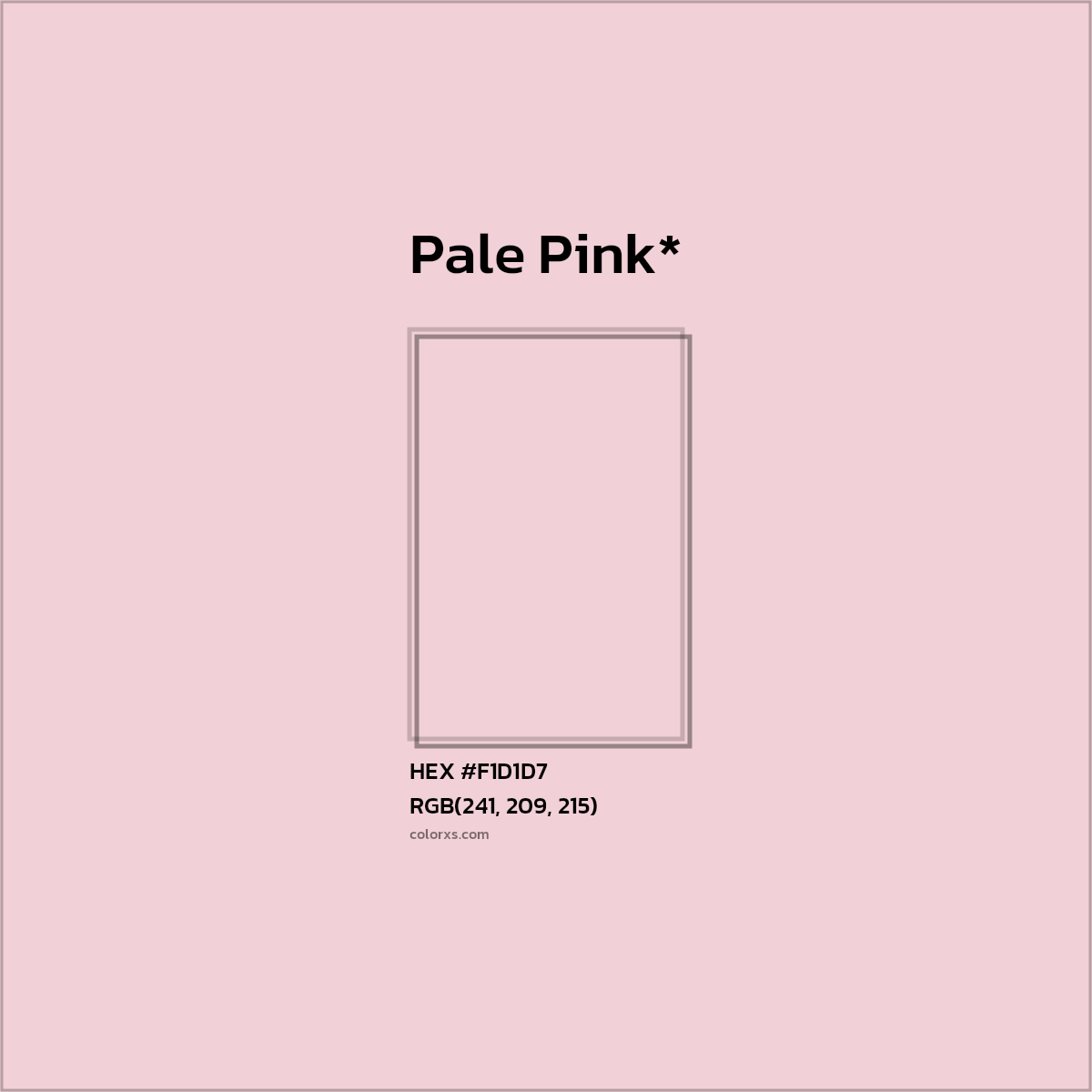 HEX #F1D1D7 Color Name, Color Code, Palettes, Similar Paints, Images