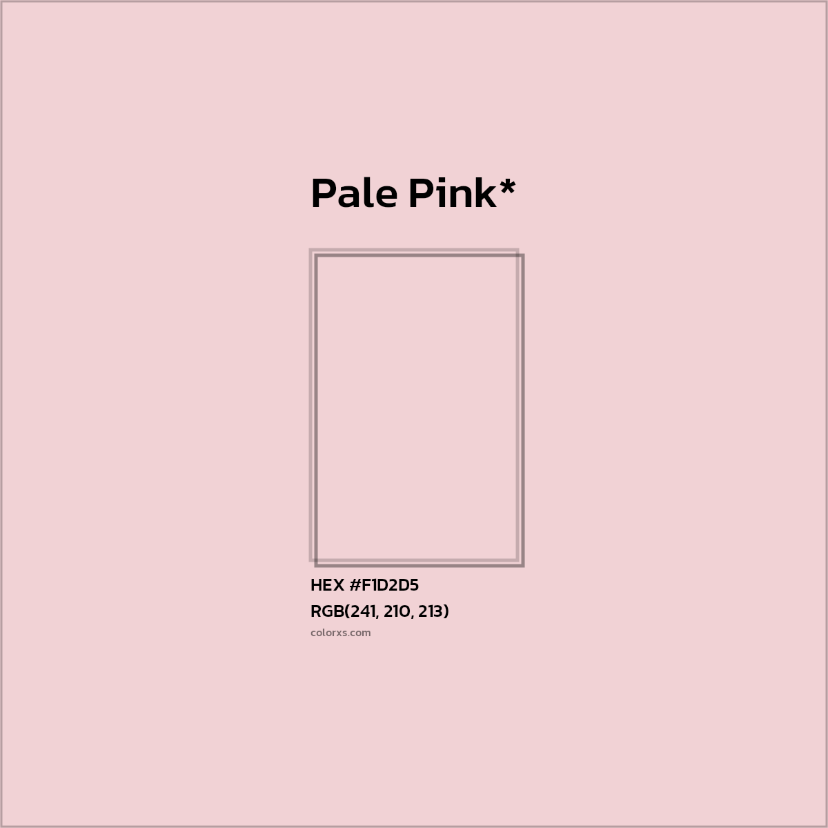 HEX #F1D2D5 Color Name, Color Code, Palettes, Similar Paints, Images