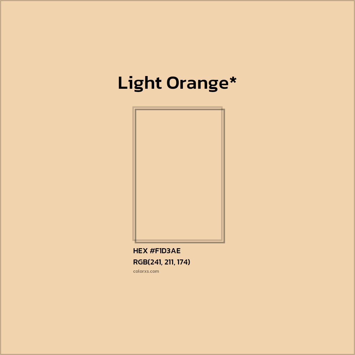 HEX #F1D3AE Color Name, Color Code, Palettes, Similar Paints, Images