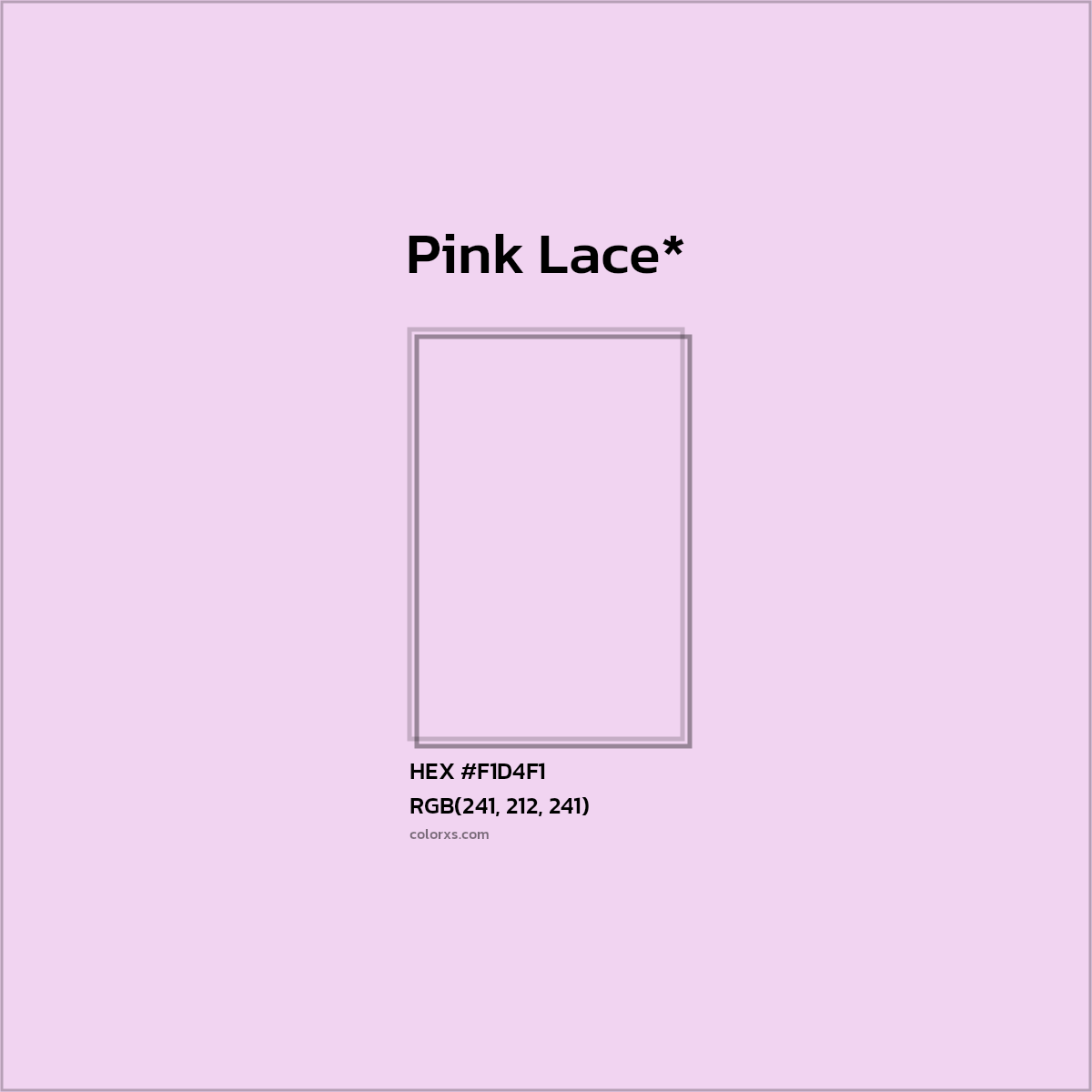 HEX #F1D4F1 Color Name, Color Code, Palettes, Similar Paints, Images