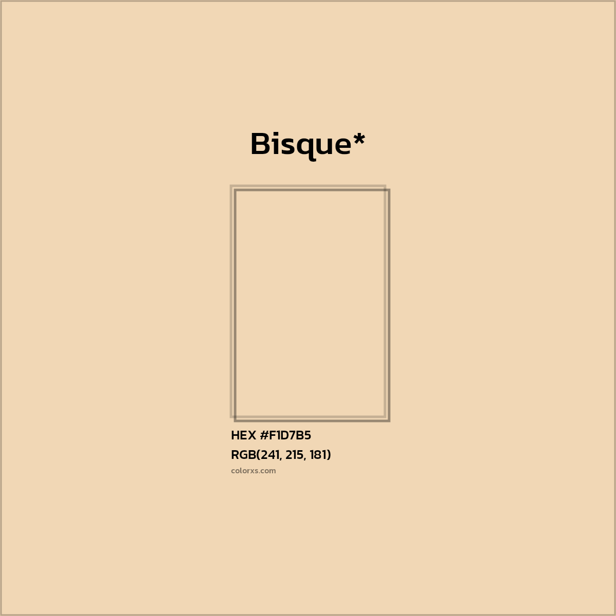 HEX #F1D7B5 Color Name, Color Code, Palettes, Similar Paints, Images