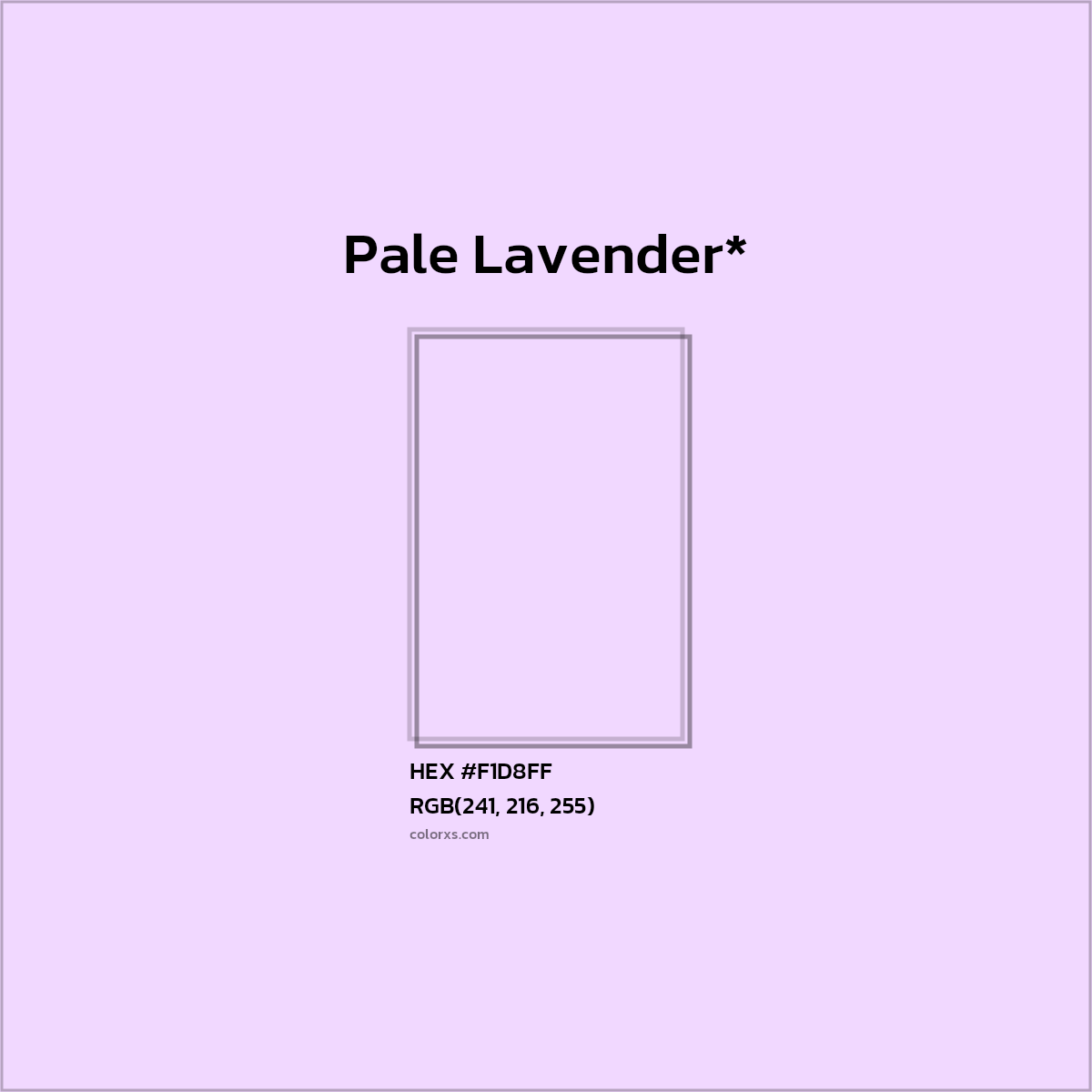 HEX #F1D8FF Color Name, Color Code, Palettes, Similar Paints, Images