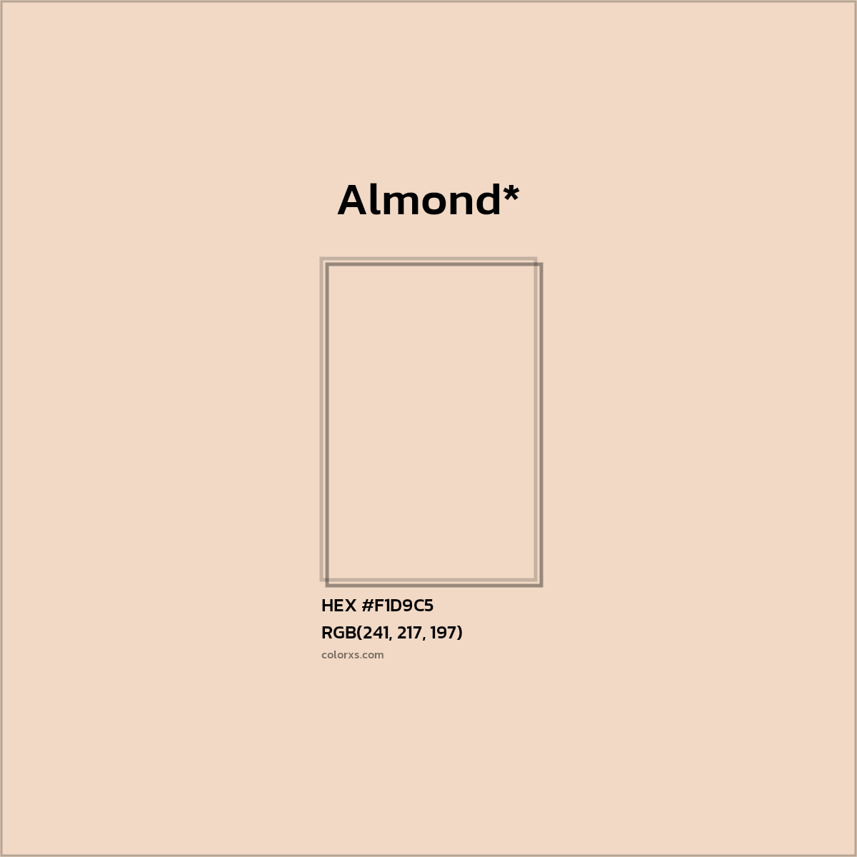 HEX #F1D9C5 Color Name, Color Code, Palettes, Similar Paints, Images