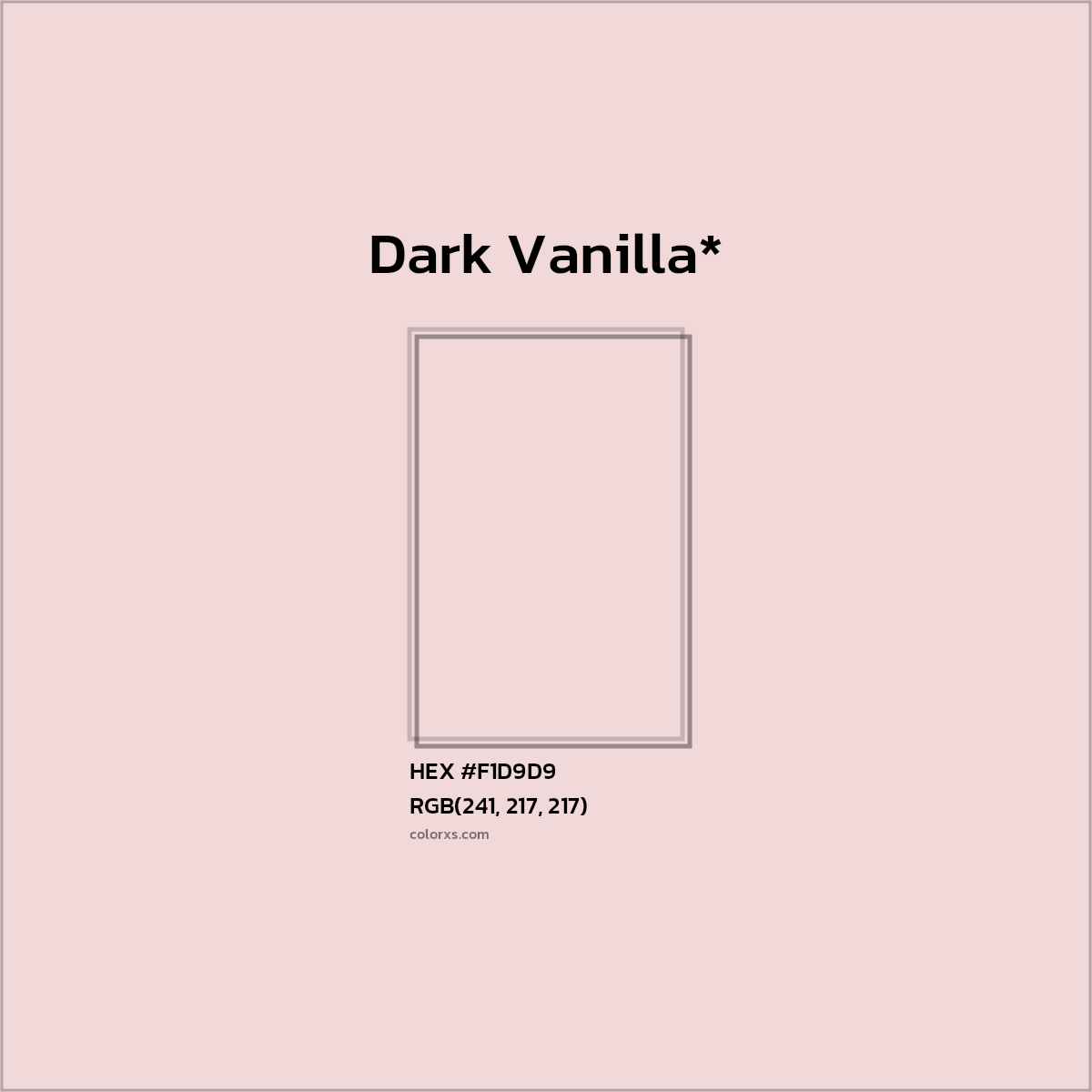 HEX #F1D9D9 Color Name, Color Code, Palettes, Similar Paints, Images