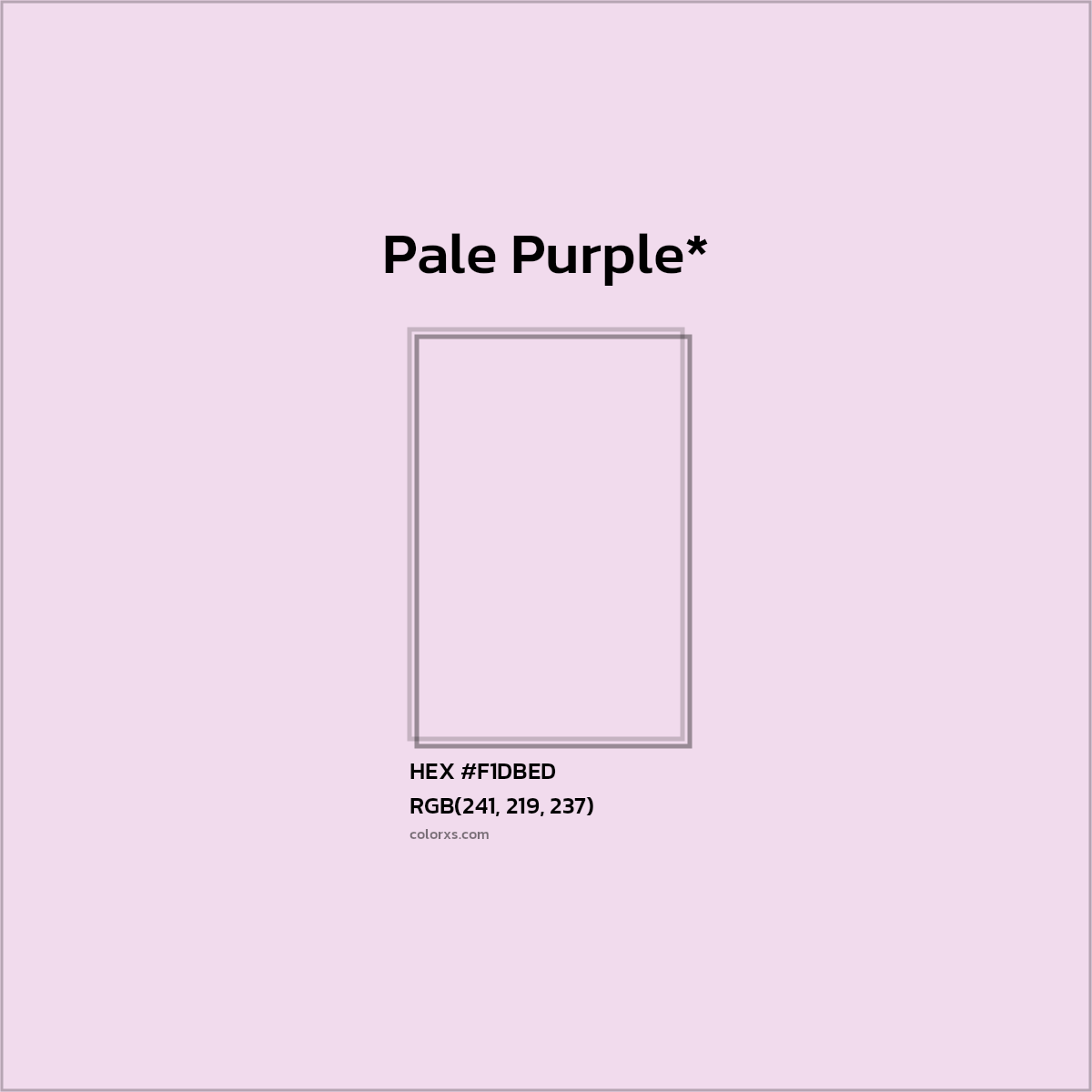 HEX #F1DBED Color Name, Color Code, Palettes, Similar Paints, Images
