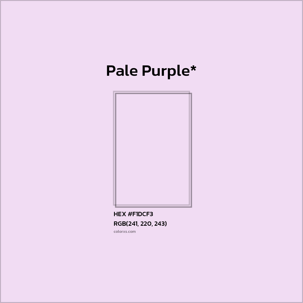 HEX #F1DCF3 Color Name, Color Code, Palettes, Similar Paints, Images