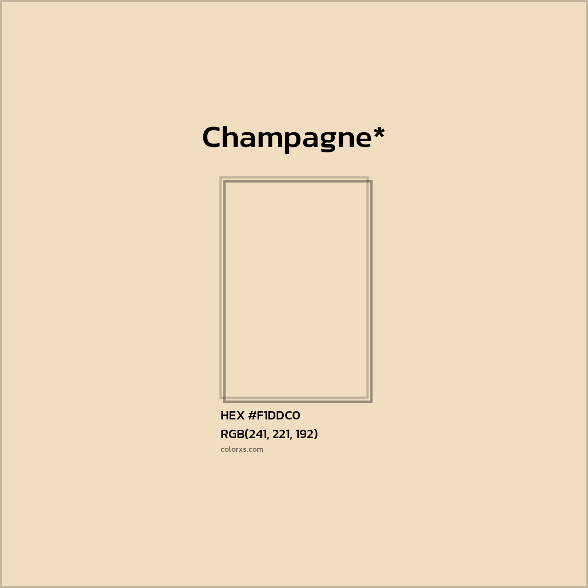 HEX #F1DDC0 Color Name, Color Code, Palettes, Similar Paints, Images