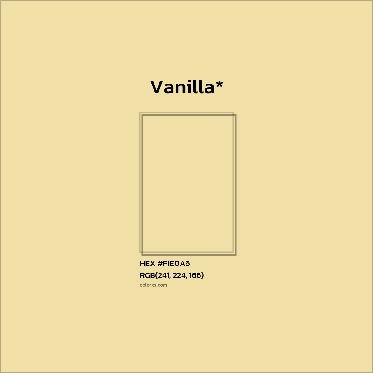 HEX #F1E0A6 Color Name, Color Code, Palettes, Similar Paints, Images
