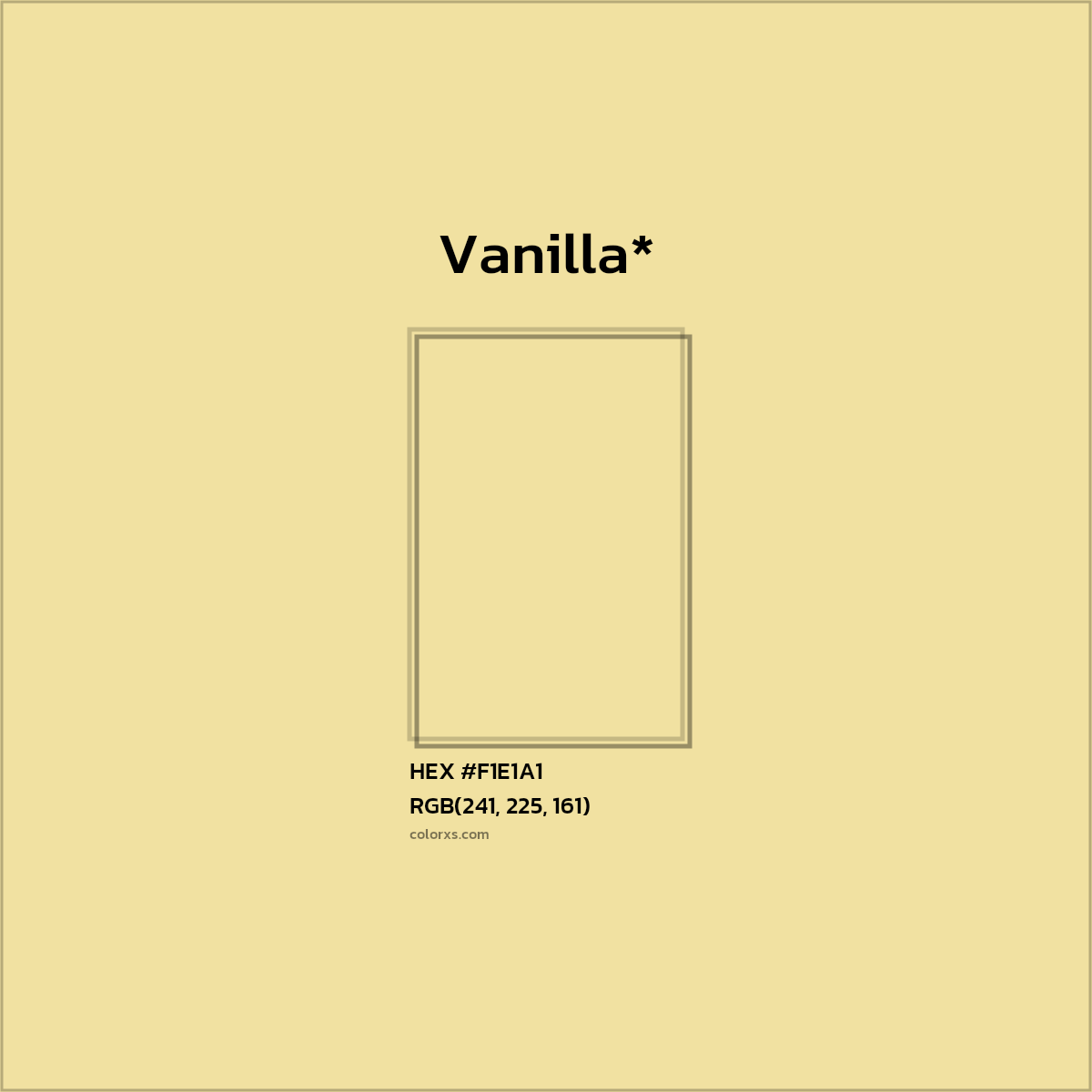 HEX #F1E1A1 Color Name, Color Code, Palettes, Similar Paints, Images