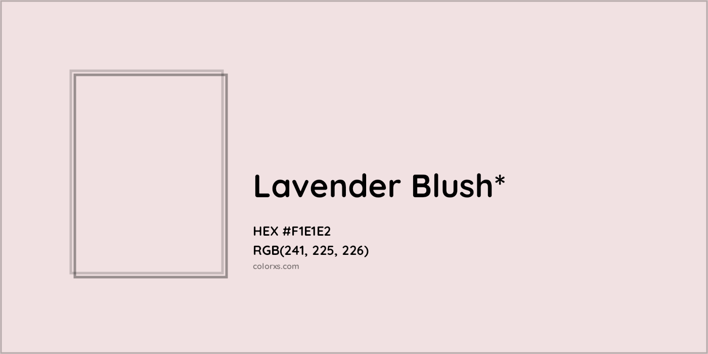 HEX #F1E1E2 Color Name, Color Code, Palettes, Similar Paints, Images