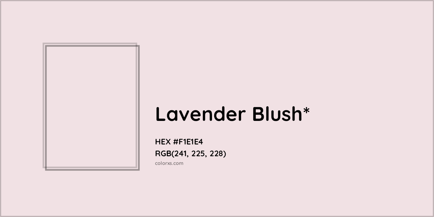 HEX #F1E1E4 Color Name, Color Code, Palettes, Similar Paints, Images