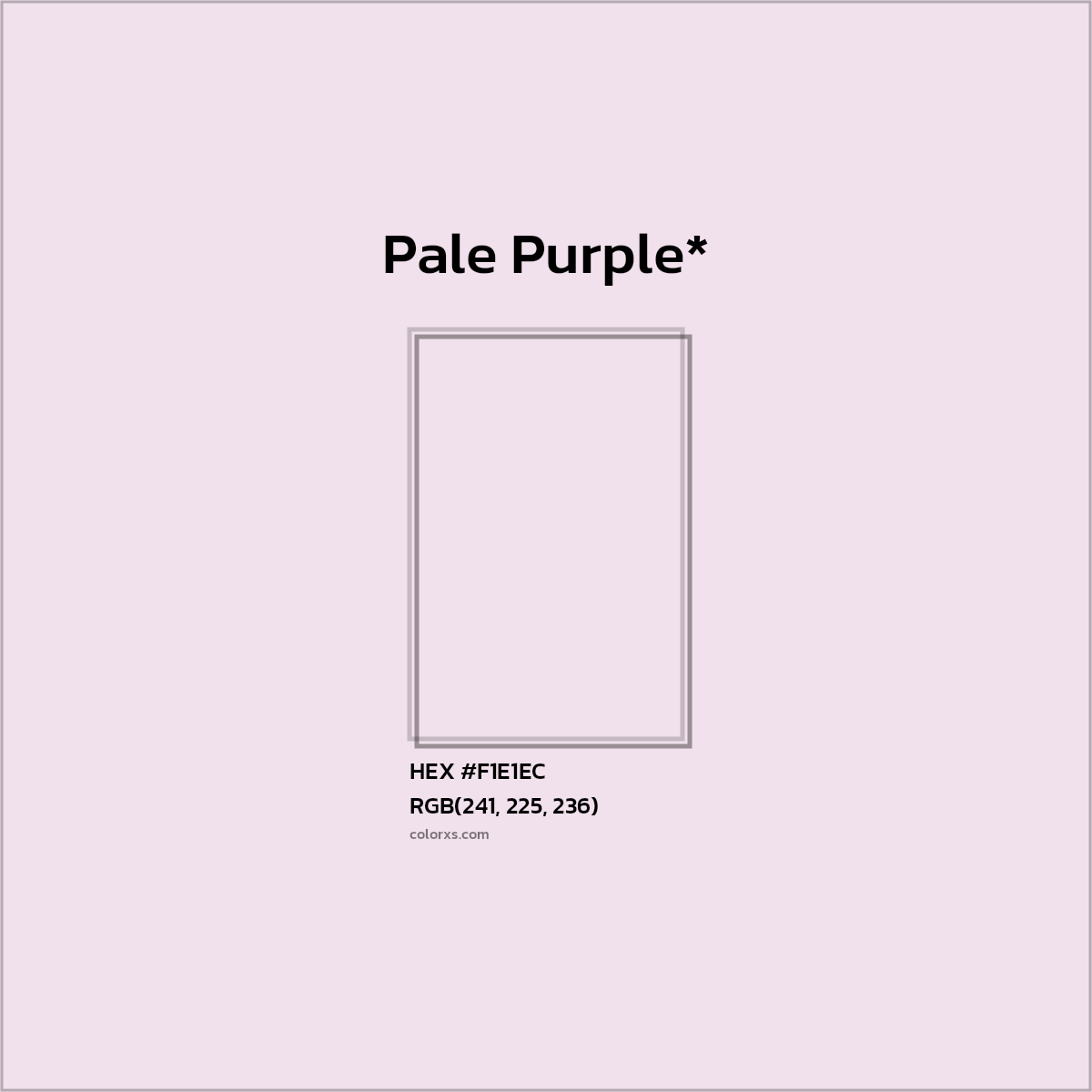 HEX #F1E1EC Color Name, Color Code, Palettes, Similar Paints, Images