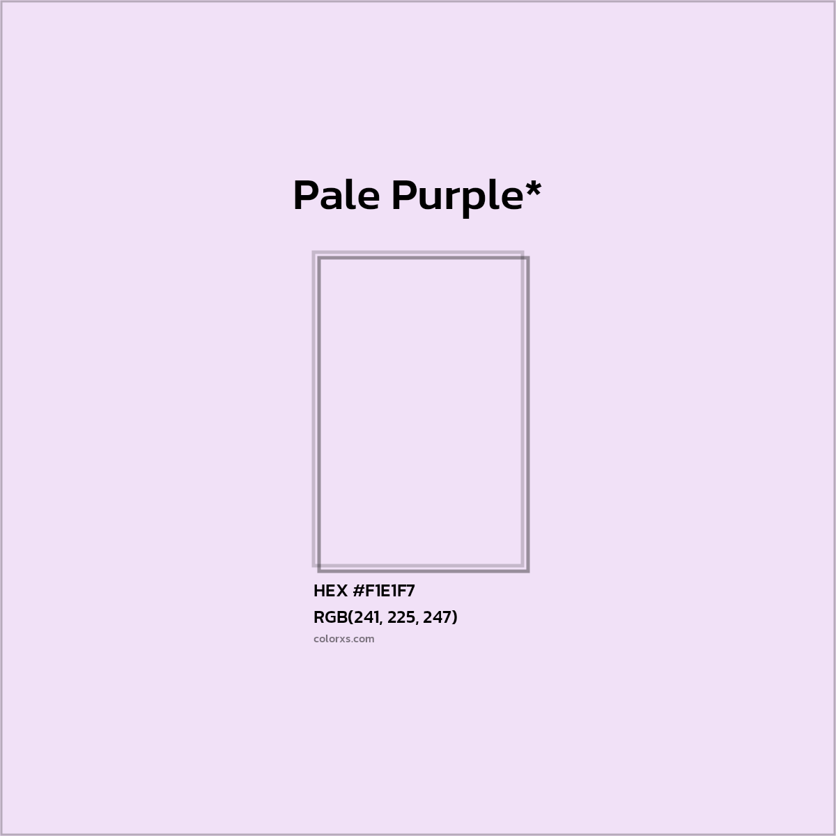 HEX #F1E1F7 Color Name, Color Code, Palettes, Similar Paints, Images
