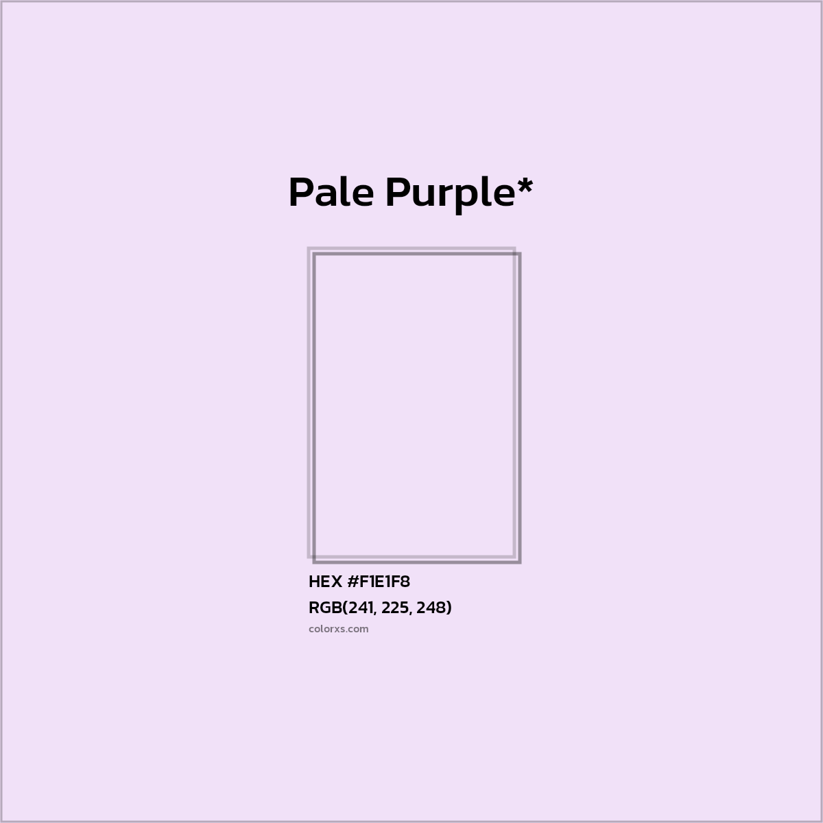 HEX #F1E1F8 Color Name, Color Code, Palettes, Similar Paints, Images