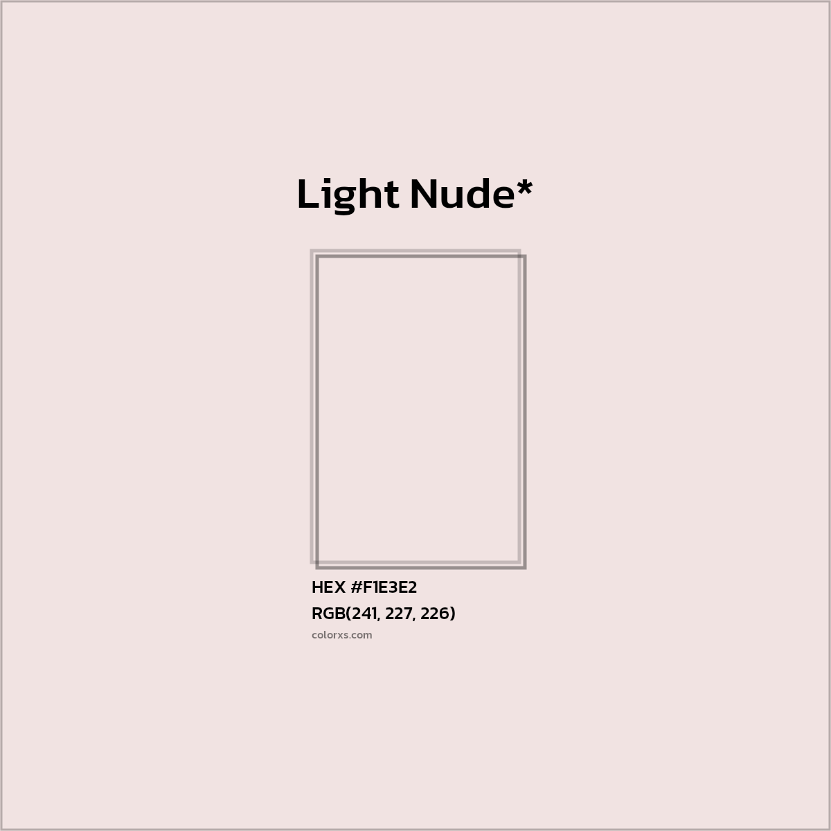 HEX #F1E3E2 Color Name, Color Code, Palettes, Similar Paints, Images